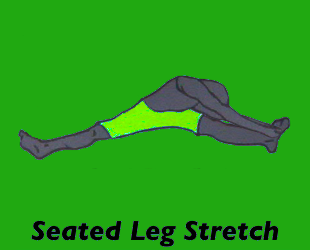 Yoga Seated Leg Stretch Left